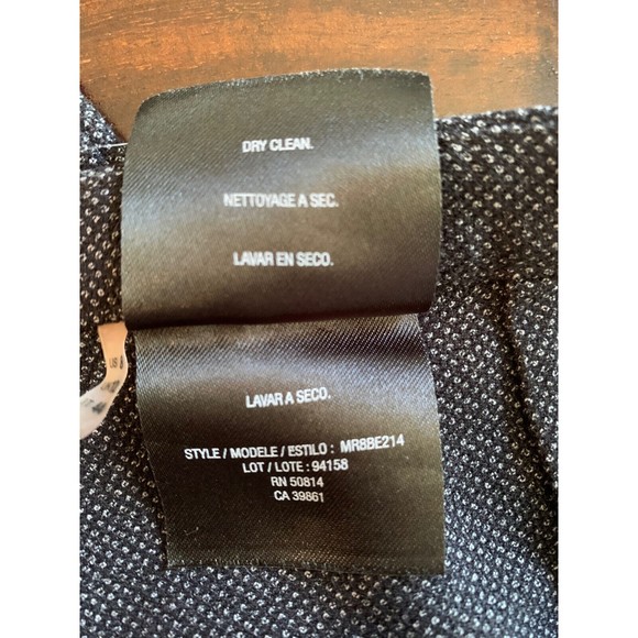 Tahari Womens Size 8 Pants Gray Poly Elastane Trousers Small Check Pattern - Picture 6 of 11